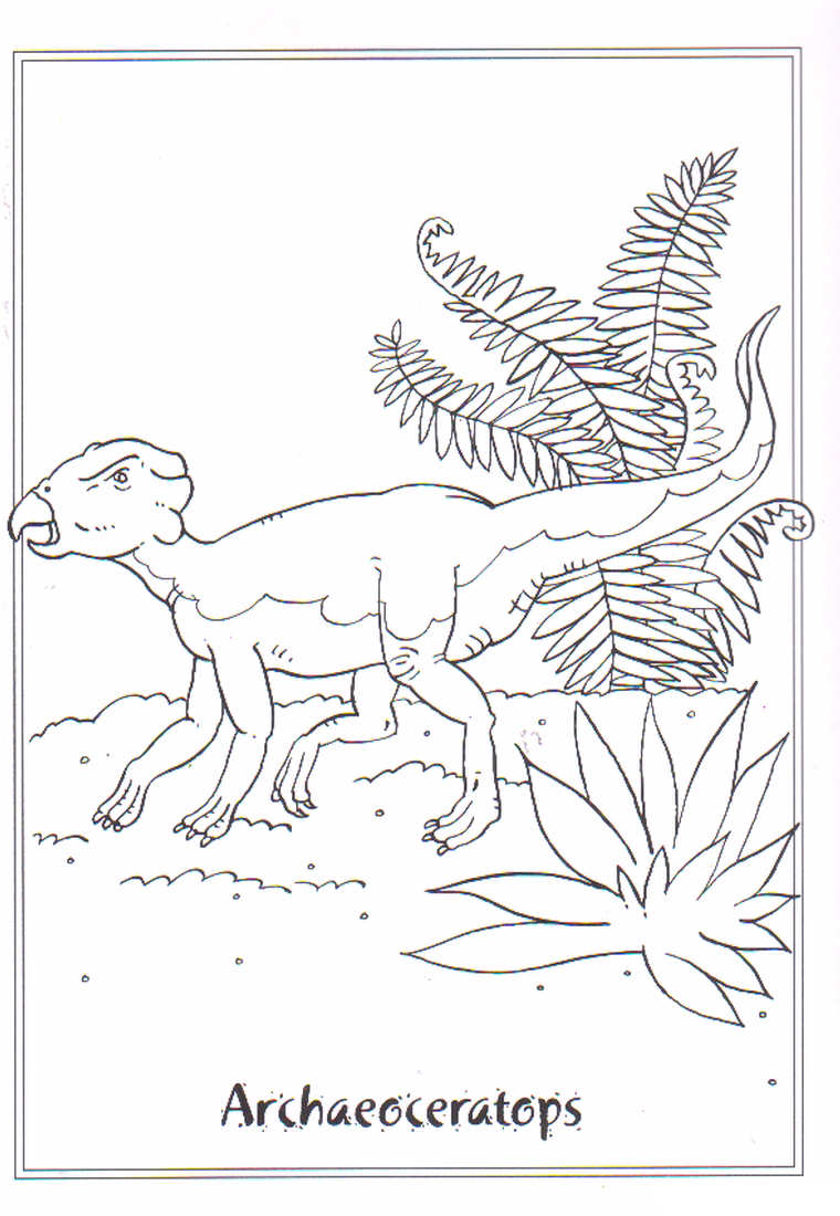 Plansa de colorat cu Dinozauri 136 42